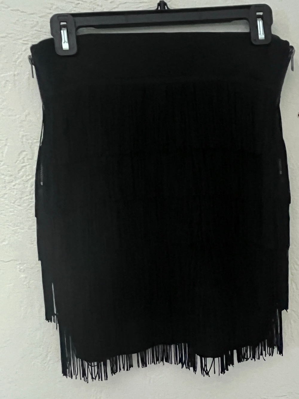 BCBG fringe skirt black XS